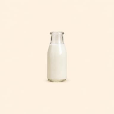 Fresh milk pouring